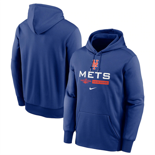Men's New York Mets Royal 2022 Performance Pullover Hoodie